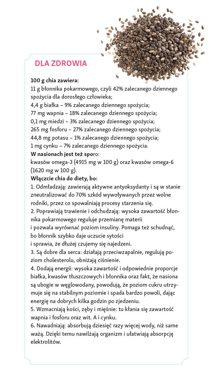 właściwości nasion chia